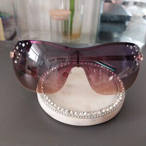 Panama Jack Blings on the sides Sparkles Trendy Sunglasses NS0322 Some Green End